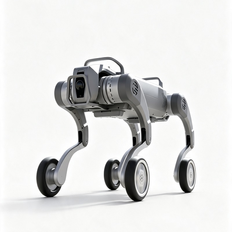 Visureigio keturkojis keturkojis robotas šuo