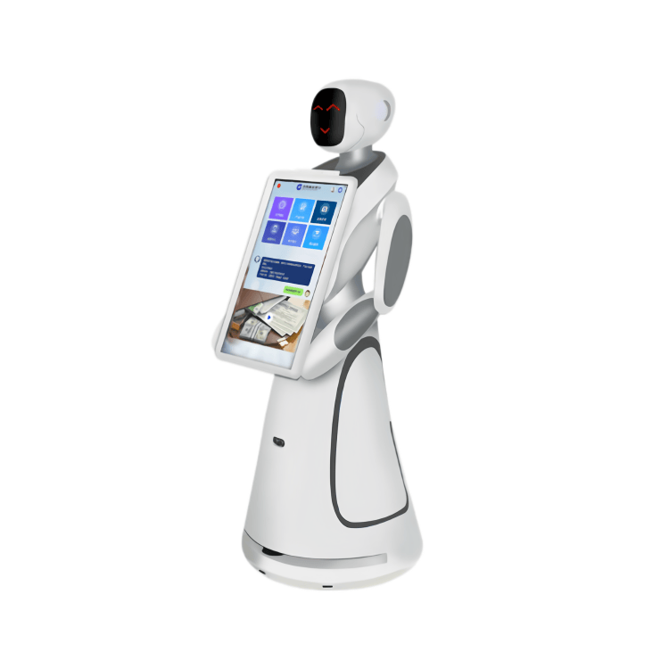 Interaktyvus autonominis pasisveikinimo robotas
