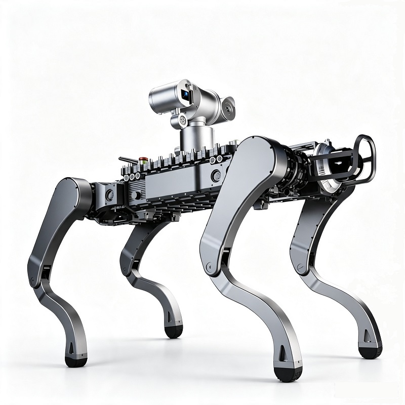 Sprogimui atsparus apžiūros keturkojis robotas šuo