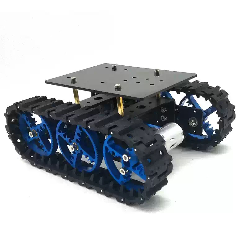 Mini išmanioji guminė vikšrinė roboto važiuoklė