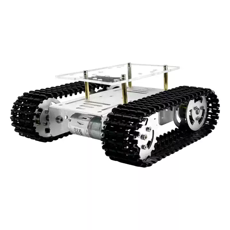 Vikšroto roboto važiuoklės atvirojo kodo „pasidaryk pats“ bakų platforma