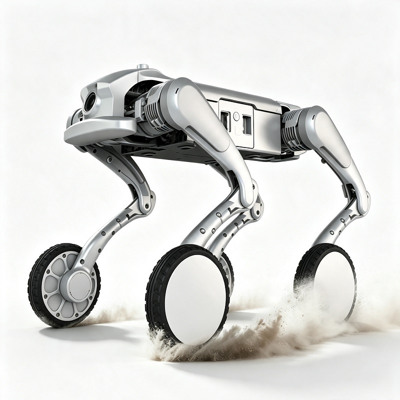 Ratinis keturkojis robotas visureigio apžiūros robotas šuo